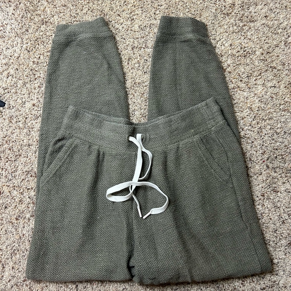 Aerie Sage Green Knit Lounge Pants